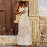 Beach Dress Knitted Sleeveless Vest Dress Bikini Shirt For