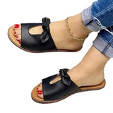 Large Size Women's Shoes New Summer Bows, Empty Ladies Sandals, Slippers, Bows, Sandals,