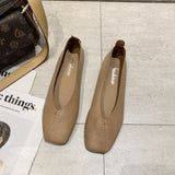 The Spring And Autumn Of 2024, The New Korean Version Square-Bottomed Single Shoes Female Harajuku Students Doudou Shoes Shallow Lazy