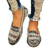 Zingj / Summer 2024 New Women's Shoes Casual Flat Bean Shoes Round Head Shallow Mouth Women's Single Shoes Large Size Women's Shoes- Outfit