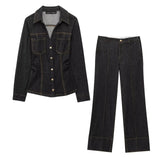 New Denim Repair Shirt 2300576 Tann Horn Trousers