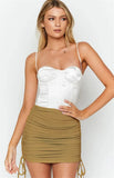 Chic High Waist Lace Up Wrap Hip Mini Skirts Sexy Slim Elastic Knitted Clubwear Vestidos