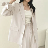 Zingj Sense Suit Coat Female Autumn 2024 New Fashion Loose Retro Temperament Small Suit Suit-Outfit