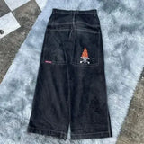 Baggy Jeans Hip-Hop Rock Print 2023 New Fashion Harajuku Wide-Leg
