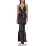 Lotus Leaf Side Ribbon Sling Skirt Female Ambiance Dress Bag Hip Dress