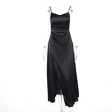 Pleated Satin Dress 2023 New Summer Dress With Elegant Style And High Sense Of