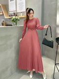 Zingj Net Color Elastic Waist Spliced
