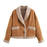 Women's Clothing 2025 Autumn And Winter New Wool Coat Collar Loose