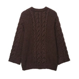 New Sesame Texture Big Sleeve Loose-Fitting