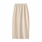 New Autumn Style Emaciated Sweater Half Skirt