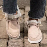 New Winter Cotton Shoes Plush Thickened Warm Single Shoes Large Size 43 Cotton