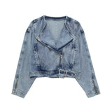Effect Denim Jacket 6164109 Denim Vest 6164110 Paper Bag Denim Shorts