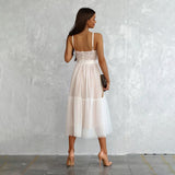 New Summer Lace Lace Dress INS Casual Backless