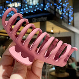 Korean Solid Big Hair Claws Elegant Frosted Acrylic Hair Clips Hairpins Barrette Headwear for Women Girls Hair