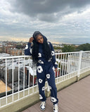 Trend Printing Wood Cotton Loose Sweaters Y2K Hip Hop Street Men And Women Take A
