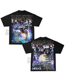 Pattern Retro Style Original Gothic Hip Hop Animation Printing Oversized T-Shirt Loose Casual Short Sleeves For Men And