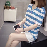 TShirt Summer Women's Casual Short-sleeved T-shirt Printing Cotton Tops Loose Plus Size Leisure Tees L