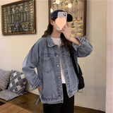 Zingj Style Denim Jacket Women's Versatile Comfort Fall 2024 New Simple Fashion Ins Fashion Jacket Jacket-Outfit