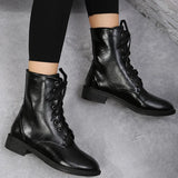 Zingj Boots Female Autumn Winter New British Short Tube Women's Boots Casual Joker Boots College European Goods Money Fashion Thin