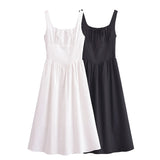 Spring Sweetness French Waist-Length Cotton And Linen Sleeveless