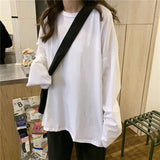 Women Off Shoulder Flare Sleeve Round Neck Mujer De Moda Casual Pure Color Student Simple Chic Elegant Female Spring