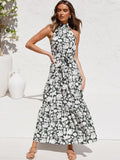 Long Dress Polka Dot Casual Dresses Black Sexy Halter Strapless New 2022 Yellow Sundress Vacation Clothes For
