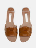 ZARZ Women Flat Sandals Summer 2022 New Fashion Golden Round Toe Bow Sexy Outer Wear Sandals And Slippers Women Beach Luxury
