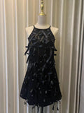 Women Summer Mini Party Dress New French Fashion Elegant Sleeveless Bow Halter Slip White Dresses Sexy