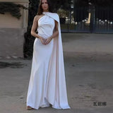 Homemade Niche New Women's Clothing In Spring And Summer Solid Color Hanging Neck Silk And Siding Texture