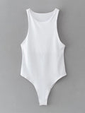 summer solid sexy bodycon women bodysuits female 4 color green slim casual bodysuit chic lady club short playsuits