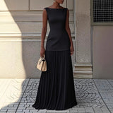 Shein Elegant Dress Party Vest Half Skirt Fold Two