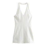 New Spring V-Collar Slim Dress