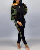 Independent Station Popular Style New Fashion Printing 2-Piece Suit Women's