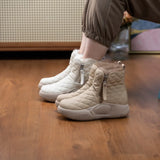 Zingj Cotton Shoes Women's Winter Velvet 2024 New Thick-Soled Fur Integrated Snow Boots Women's Anti-Skid Thickened Warm