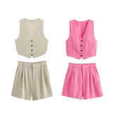 Spring Split Vest 5320767 Casual Shorts