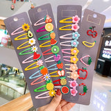 Pcs/Set Girls Cute Cartoon Animals Fruit 5 Cm Hairpins Children Lovely Hair Clips Barrettes Gift Kids Hair Accessories