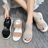 Zingj Sandals Stretch Tight 2023 Summer New Style Students Wear Fairy Roman Beach