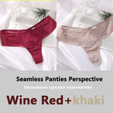 Women's Panties Seamless G-string FINETOO Perspective Underwear See-Through Female Underpants Girls Intimates