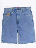 Skateboard Denim Shorts Washed Denim Shorts Summer Loose Retro Trend Brand Casual Denim