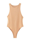 summer solid sexy bodycon women bodysuits female 4 color green slim casual bodysuit chic lady club short playsuits