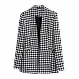 2022 Tweed Two pieces set Women Vintage V Neck Long Sleeve Office Lady slim Blazer Coat Female Hight Waist Shorts