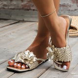 New Sandals Women's Large Size Women's Shoes Flowers Thick-Soled Casual Women's Sandals