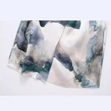 New Tie-Dyed Silk Satin Dress