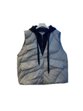 Fake Two Down Vest Women 2024 Winter New Fashion Thick Warm Hoodie Money Sleeveless Vest Coat Tide-Outfit