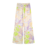 Spring Printed Shirt 2624138 Printed Wide-Leg Trousers 2775156
