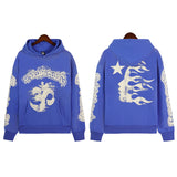 High Street Ins Minority Retro Print Letters Loose Hooded Sweaters For Men And Women In Autumn And