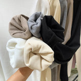 Pat Small Standing Collar Bottomed Blouse Women's Autumn And Winter Thread Foreign Style New Elastic Soft Waxy Pro-Skin Grinding
