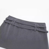 New Spring Style Buckle Decoration Solid Color Fashion Dress Pants