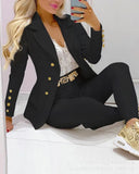 Zingj New Autumn Women's Wear 2023 Square Collar Double-Breasted Suit Jacket And
