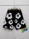 2024 New Black And Gray Printed Shorts For Men And Women With High Quality Rope